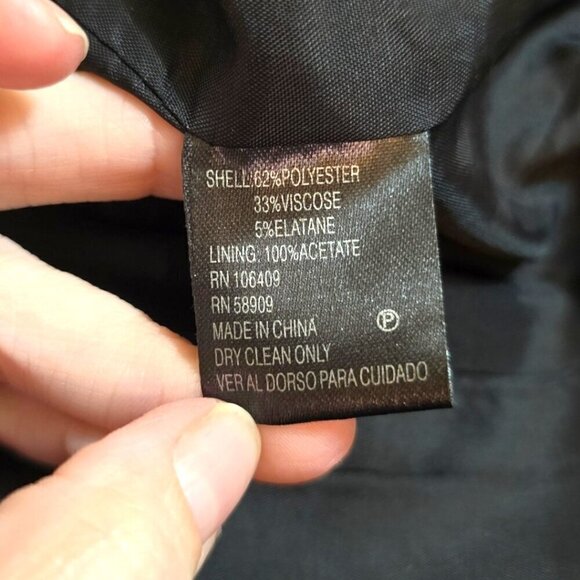 Antonio Melani Gray Single Breasted Peplum Pleated Crop Blazer Sz 2 - Picture 8 of 9